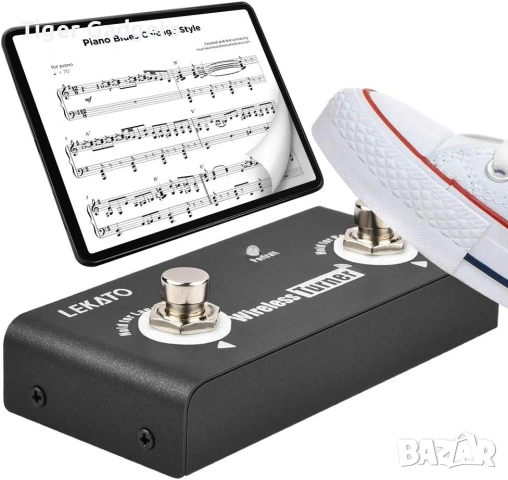 LEKATO Wireless Page Turner Pedal – безжичен foot controller за таблети, iPad и музиканти