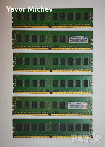 Оригинален комплект 48GB (6x8GB) DDR4 ECC REG памет HP SmartMemory 2133MHz, снимка 2 - RAM памет - 55239393
