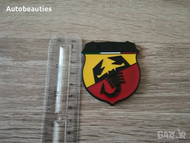цветна метална емблема с черни акценти Abarth, снимка 3 - Аксесоари и консумативи - 54451224