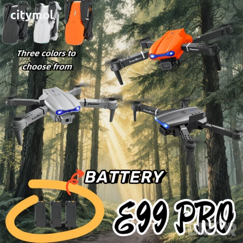 Дрон E99 PRO с две камери, Wi Fi връзка, 3 батерии, APP за управление, снимка 3 - Дронове и аксесоари - 54084221