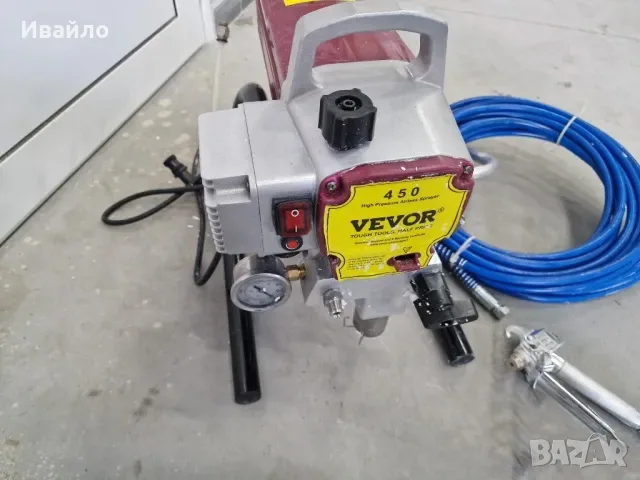 Машина за безвъздушно боядисване втора употреба 1800 W, снимка 2 - Други инструменти - 53164316