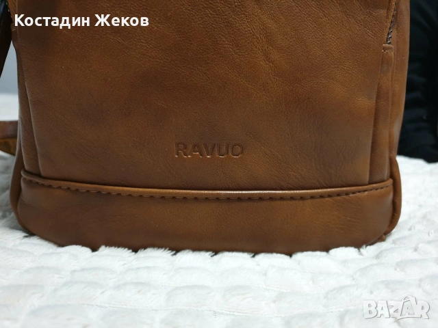  Нова. Дамска оригинална раница/чанта за през рамо (sling bag) RAVUO., снимка 7 - Чанти - 54963161