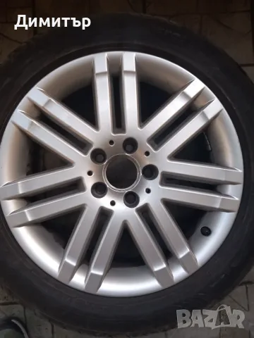 4 оригинални джанти спорт-пакет с летни гуми 17" за Mercedes, снимка 3 - Гуми и джанти - 55598826