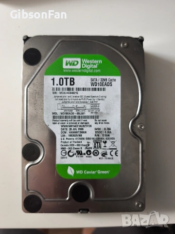 Western digital green caviar 1 TB