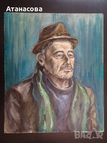 МАРИЯ ЙОВАНОВИЧ картина Портрет масло #1, снимка 2 - Картини - 54184756