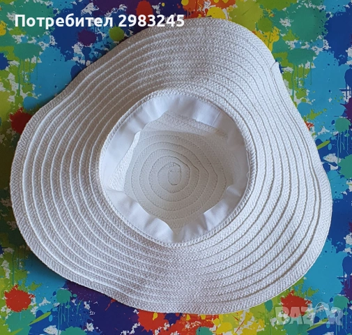 Дамска лятна шапка с периферия , снимка 4 - Шапки - 54902095