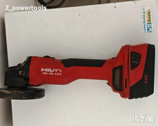 акумулаторен ъглошлайф Hilti AG 4S-A22 (22V), снимка 6 - Ъглошлайфи - 55611988