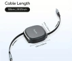 Кабел USB-TYPE C прибиращ се,240W fast charging,за всички модели смартфони , снимка 1