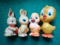 4 гумени играчки животни, снимка 1