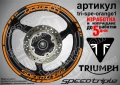 Triumph Speed Triple кантове и надписи за джанти, снимка 6