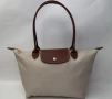 НОВА Longchamp Le Pliage – с етикети, млечно бежова, М, дълги дръжки, снимка 1