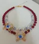 Авторски двуреден чокър Chinoiserie Crab Choker, снимка 6