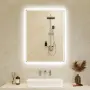 LED огледало за баня с подсветка, анти-мъгла и водоустойчивост IP44, 50х70 см, снимка 1