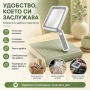 Професионална голяма правоъгълна увеличителна ръчна лупа за четене с LED осветление USB зареждане, снимка 5