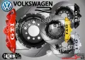 Volkswagen GTI надписи за капаци на спирачни апарати, снимка 1