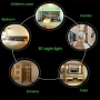 3D баскетболна лампа USB захранване 7 цвята невероятна оптична илюзия 3D LED лампа, снимка 6