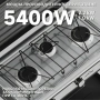 Газова печка HOMELUX с 3 горелки – 5.4 kW, комплект с маркуч и регулатор, идеален за къмпинг и двор, снимка 5