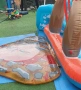 Голям детски надуваем аквапарк Bestway Lava Lagoon - Пързалка, фонтан, и улеи за топки 265x265 см, снимка 2