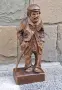 Красива Стара Дървена Фигура , снимка 2