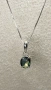 Ръчно колие с естествен австралийски двуцветен Сапфир 1.22ct VVS с верижка и Сертификат, снимка 4