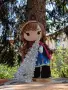 Анна от Замръзналото кралство / Frozen Плетена кукла, снимка 4