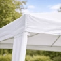 Градинска шатра - 3 x 3 м, полиетилен бяла, снимка 5