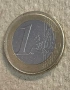 Редка монета от Испания 1 Евро 2001 , Euro Spain( Дефект при сеченето), снимка 4