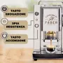 Кафемашина Faber Pro Total Inox Фабер Тотал Инокс с хартиени дози ESE Pods, снимка 8