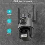Двойна Smart WiFi безжична IP 6MPX камера 15108 + Подарък Карта памет HIKSEMI NEO 64GB 24369, снимка 4