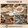 Настолна лупа лед осветление за четене бродиране гоблени шиене работа, снимка 3