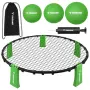 Комплект за спайкбол / Roundnet - кръгла мрежа 90 см, 3 топки + помпа / spikeball , снимка 9