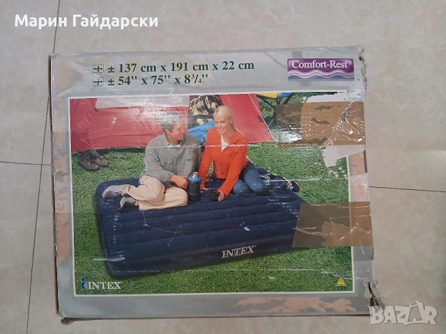 Продава 6-местна полска палатка и два надуваеми дюшека INTEX, снимка 4 - Палатки - 55055268