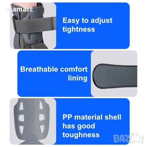 Ортопедична шина за глезен Salorie с въздушна компресия, Тип ботуш, 360° стабилизация, снимка 6 - Ортези и протези - 54205744