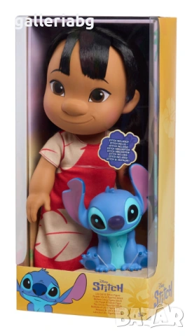 Заглавие: Кукла Lilo със Stitch фигурка – Disney Lilo & Stitch, 35 см, снимка 2 - Кукли - 54934700