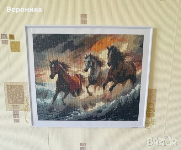 диамантен гоблен " Кони", снимка 2 - Гоблени - 54303865