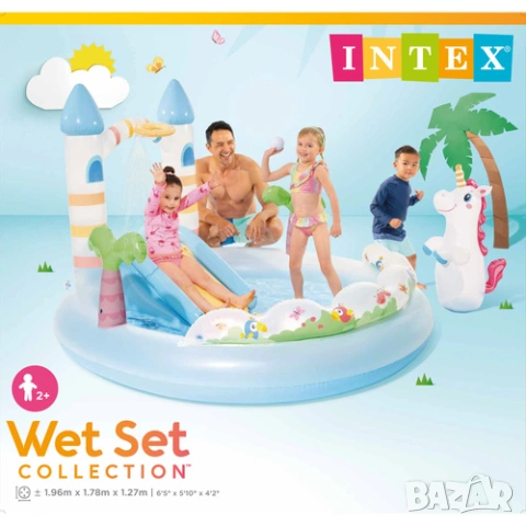 Надуваем детски басейн/ Воден център INTEX, снимка 7 - Надуваеми играчки - 54526882