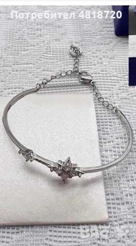 Нова гривна Swarovski , снимка 3 - Гривни - 54567846