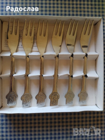 стар комплект вилички Велико Търново , снимка 2 - Прибори за хранене, готвене и сервиране - 54310418
