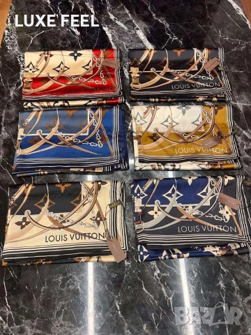 Dior 🤍Goyard🤍 Fendi🤍 Louis VUITTON 🤍 Дамски Копринени Шалове , снимка 5 - Шалове - 54946480
