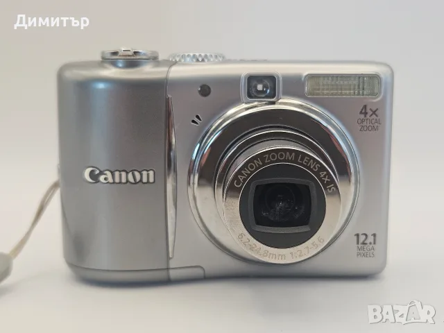 Canon PowerShot A1100 IS 12.1MP Digital Camera 4X Zoom Silver дигитален фотоапарат камера компактна, снимка 2 - Фотоапарати - 55517208