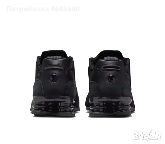 Nike Shox NZ Triple Black, снимка 5 - Маратонки - 55692436