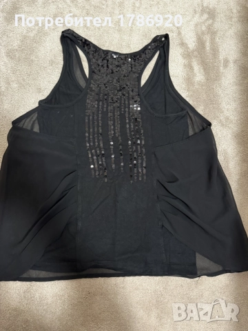 ✨ Дамски потник Stradivarius New Collection с пайети - черна магия! ✨, снимка 2 - Потници - 24827358
