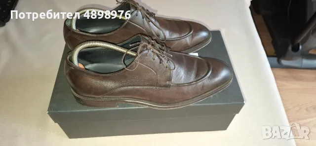 Тъмнокафяви Дерби/Dark Brown Derby Shoes/ Hugo Boss