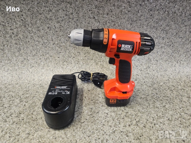 Винтоверт Black & Decker CD12C – Свобода и прецизност от „Златната ера“ на акумулаторните инструмент, снимка 2 - Винтоверти - 53959643