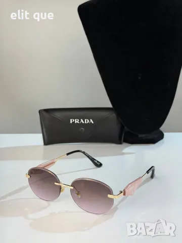Очила + висок клас калъф + на марката кутия + сертификат + кърпичка prada, снимка 3 - Слънчеви и диоптрични очила - 55343173