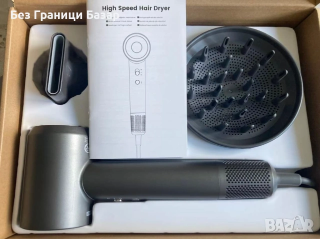 Нов Сешоар за коса с висока скорост с дифузер и концентратор магнитни приставки Бързо сушене , снимка 2 - Сешоари - 54283931