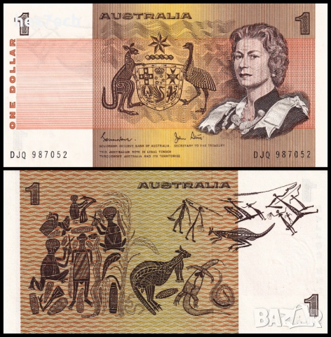 ❤️ ⭐ Австралия 1974-1983 1 долар UNC нова ⭐ ❤️