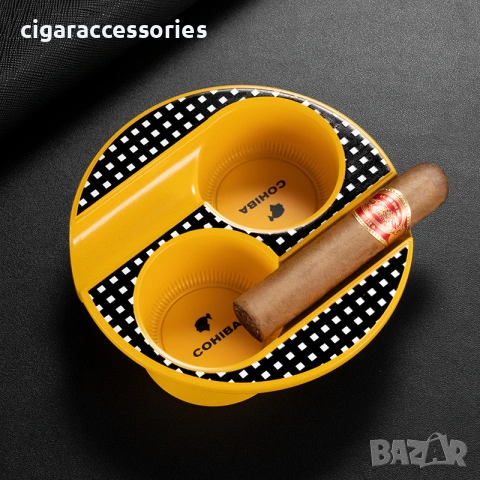 Комплект Cohiba – запалка 4 пламъка с пънч, резачка и пепелник, снимка 3 - Запалки - 50898638