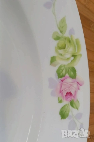 Порцеланови плата с рози - Rosenthal "Hortense", снимка 5 - Сервизи - 49874299