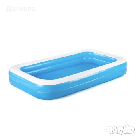 Надуваем семеен басейн 305 × 183 × 46 см – просторен правоъгълен басейн, снимка 10 - Басейни и аксесоари - 54958333